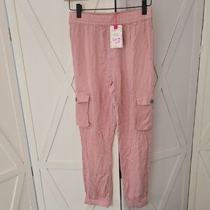 New Pink Cargo Joggers